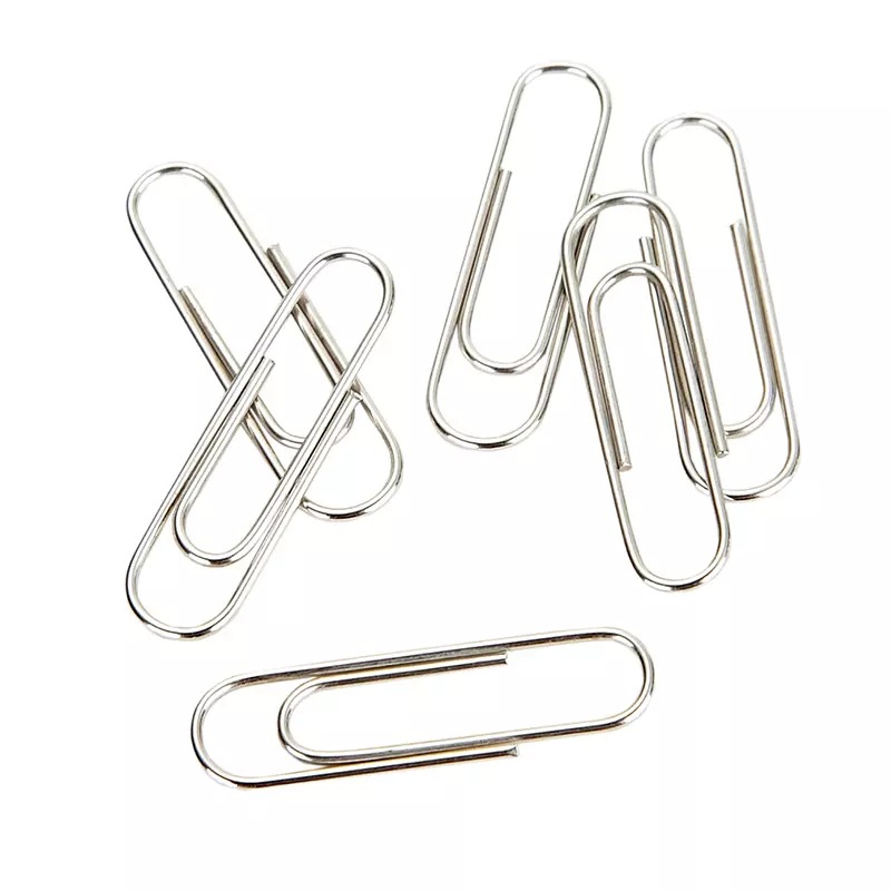 益而高 银色回形针eg-5ds 挂式pp盒装 镀镍回形针 28mm