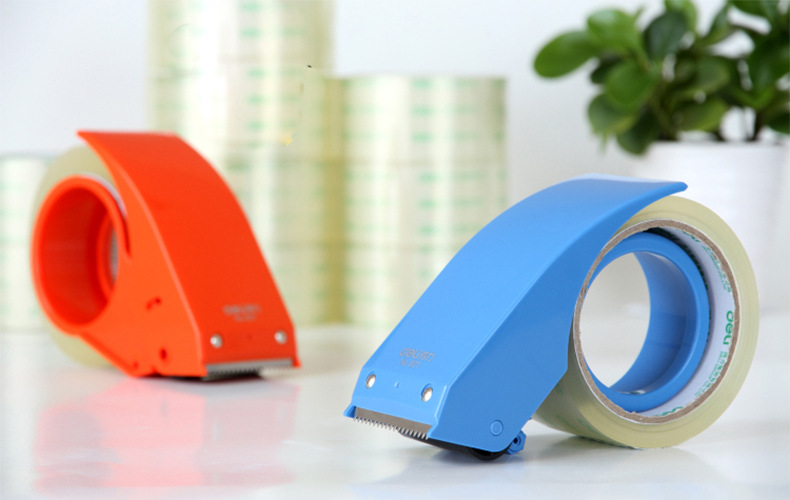 得力801封箱器 4.8cm透明胶带 切割器 胶带机 打包机 办公批发