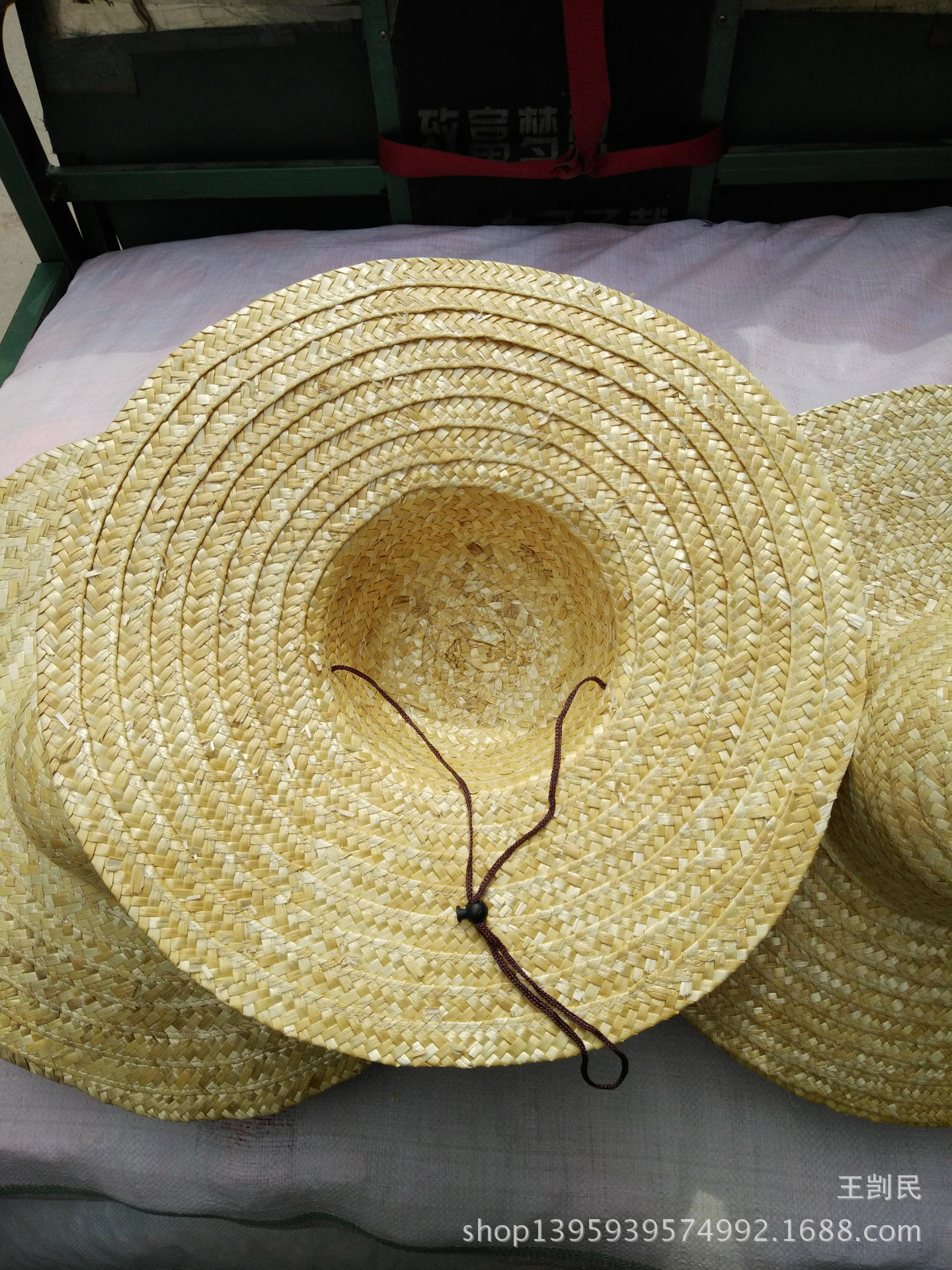 厂家供应 夏季大沿草帽 农民草帽 原色麦秆草帽 50cm草帽