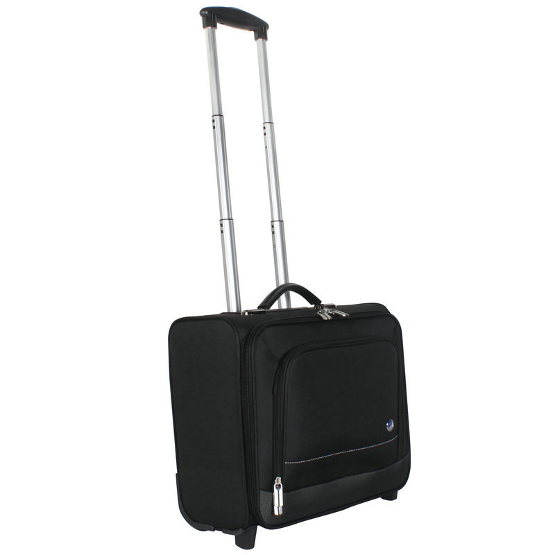 Business 16-Inch Computer Boarding Oxford Cloth Suitcase Zipper Flip Mute Universal Wheel Luggage