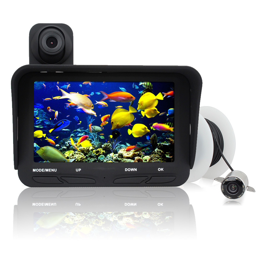 外贸热销 爆款 双镜头高清可视探鱼器 夜视版钓鱼神器水下相机