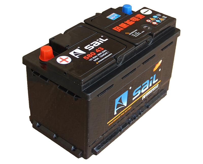 风帆电瓶58043 80ah奥迪a6奔驰e级大众辉腾沃尔沃汽车蓄电池