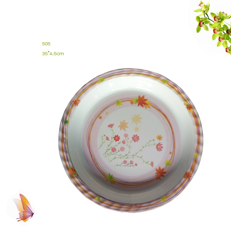 16 "Melamine Dinnerware Fruit Plate Melamine Fruit Plate Export Various Sizes 12- 22 Inch Export