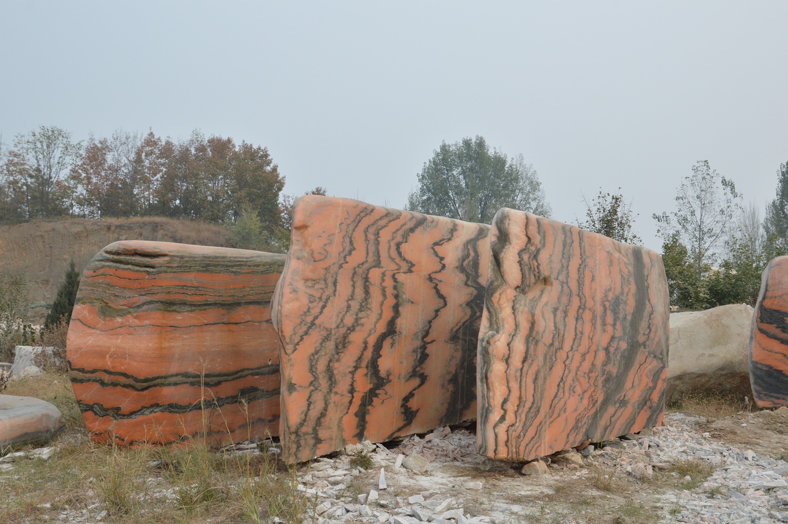 夕阳红奇石观赏石 置景石图片