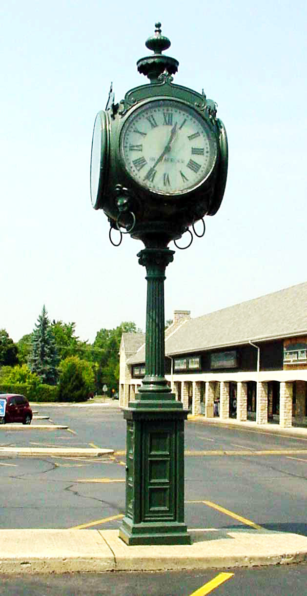 产品信息 名称:  户外景观钟 品牌: 康巴丝  货号: kts-j  颜色: 黑色