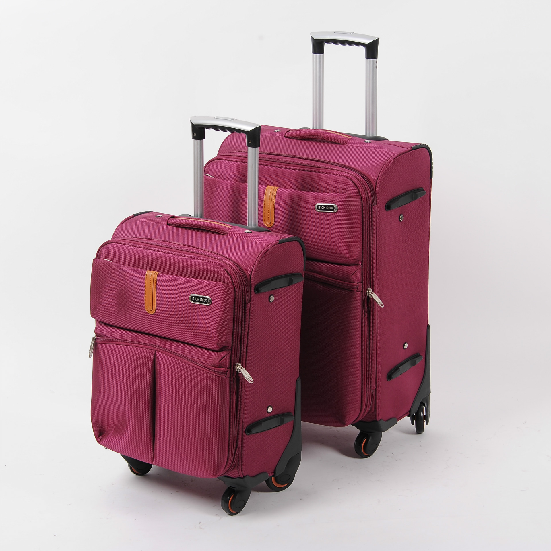 促销万向轮拉杆箱 商务经典牛津布旅行箱出差学生行李箱帆布箱包