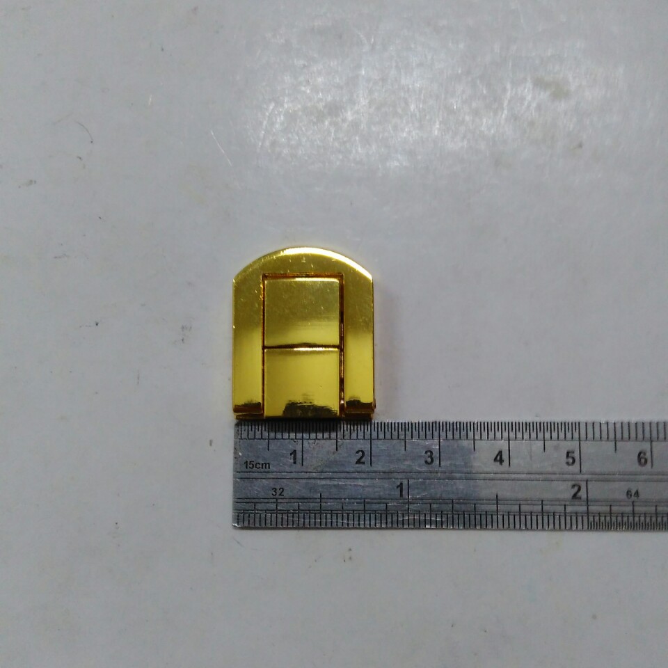 供应合金锁扣方形皮箱6分20mm日字形锁挂电白叻金色各种色