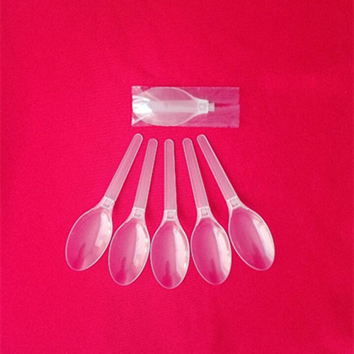 八宝粥塑料勺 折叠勺透明