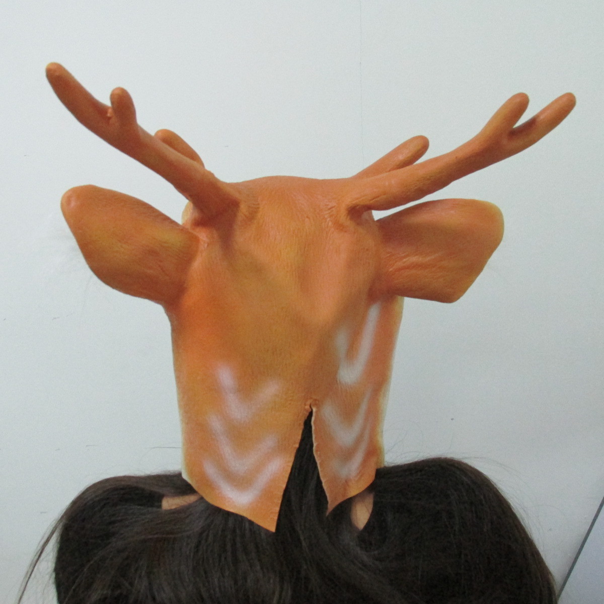 cos梅花鹿头套万圣节恐怖面具舞会 乳胶