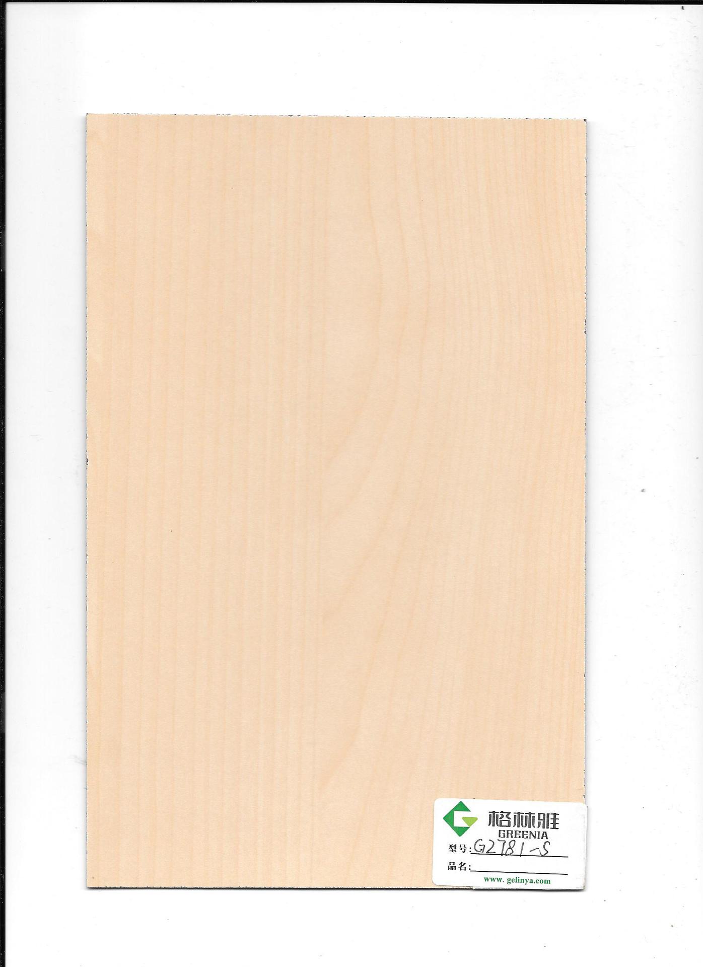 格林雅g2781-s白枫防火板 绒面米白色桌面门板耐火板材 防火板厂