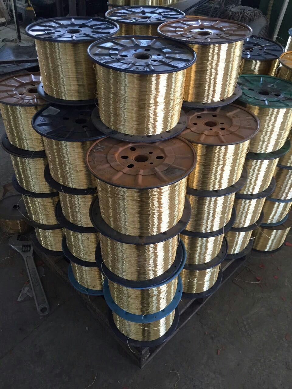 厂家直销胶管镀铜钢丝 高强度镀黄铜钢丝 表面光亮耐磨