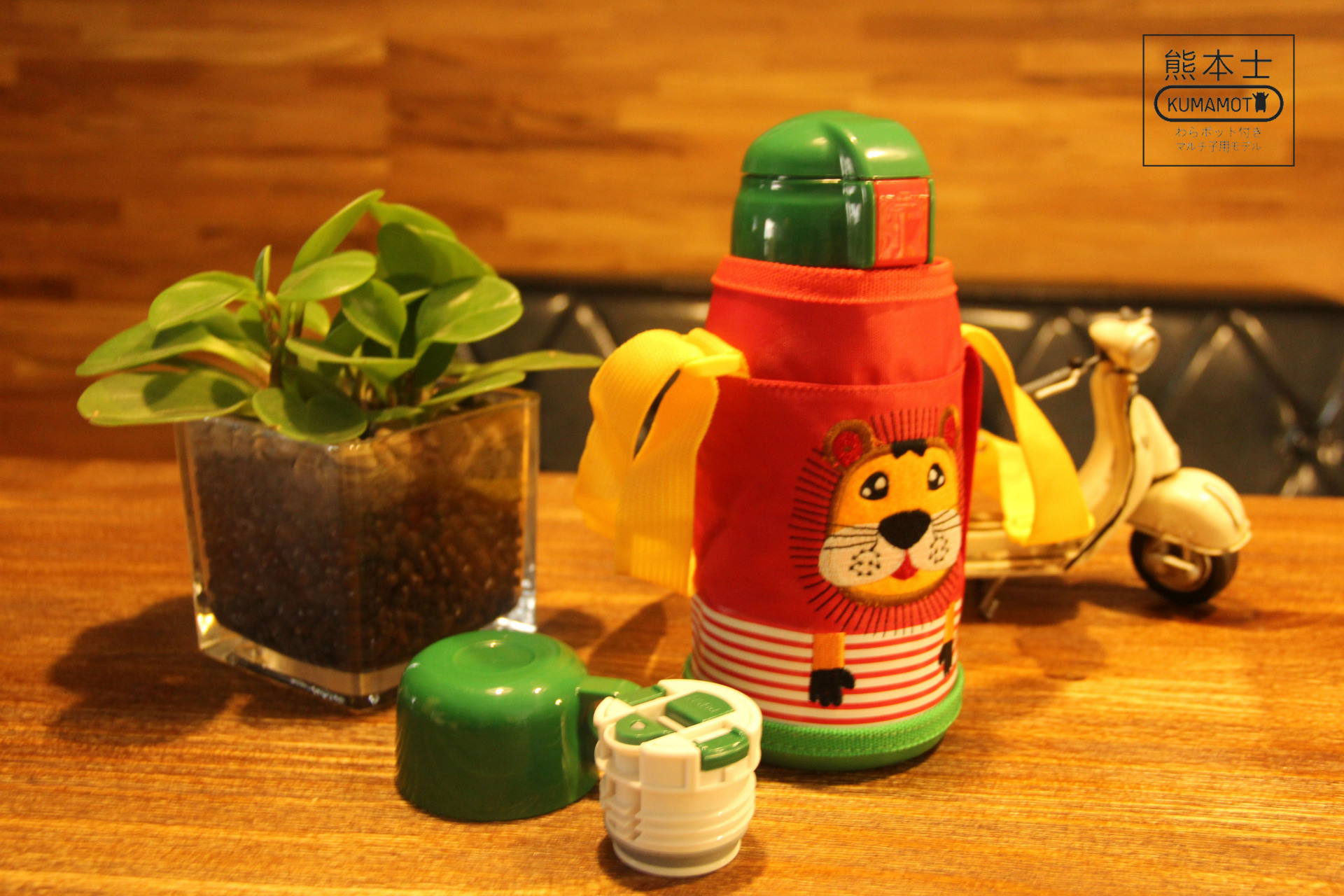 日本正品熊本士儿童保温保冷杯带吸管凉水壶宝宝男女学生婴儿水杯