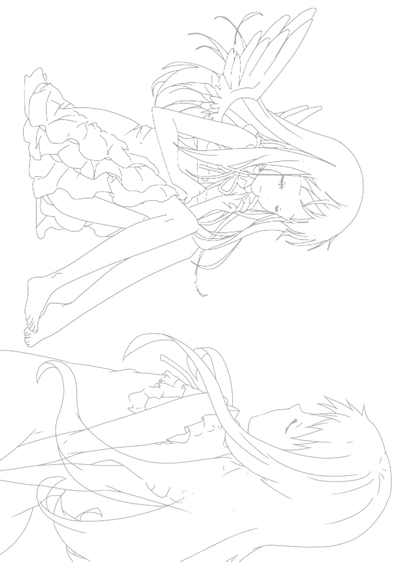 创意动漫未闻花名手绘稿手绘本临摹册230g白卡纸多封面混发