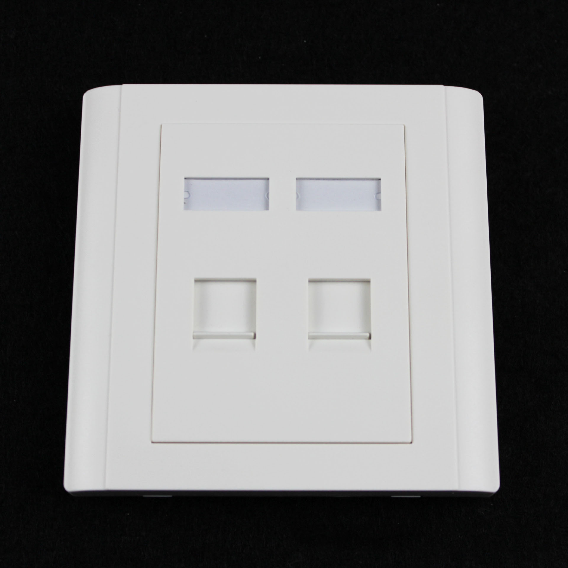 供应86型网络面板,信息面板,双口英式电脑网络面板 可oem贴牌