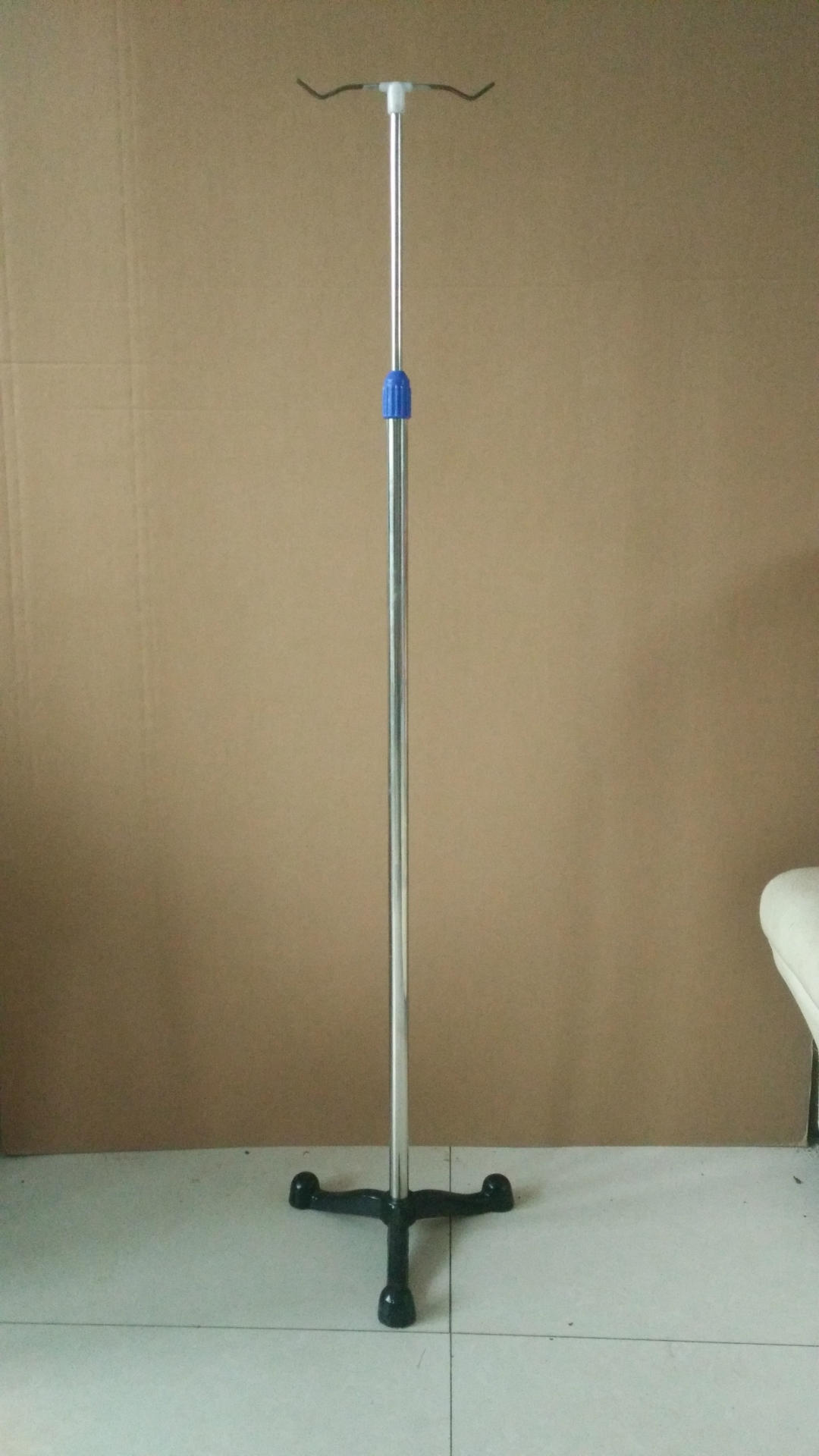 加厚不锈钢输液架移动点滴架吊瓶架加厚不锈钢杆子带轮两勾输液架 - 