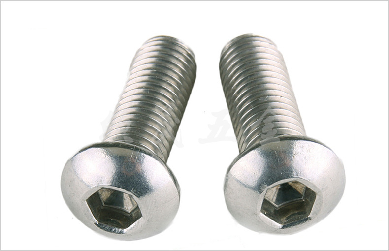 304不锈钢内六角螺丝m6 半圆头盘头螺钉 蘑菇头m6系列