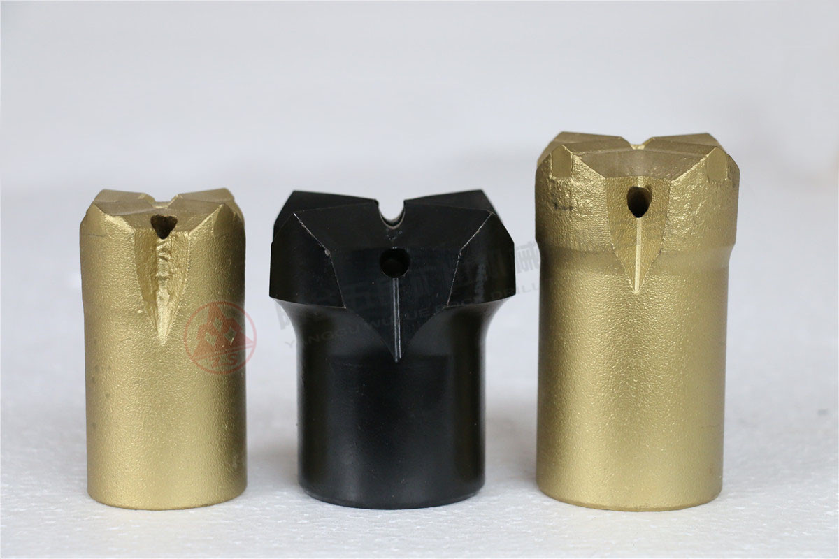 供应矿用钎头十字钻头 重型钎具用螺纹十字钎头 型号齐全可定制