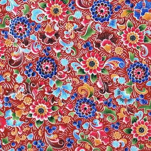 欧式风格印花面料 民族风小碎花印花