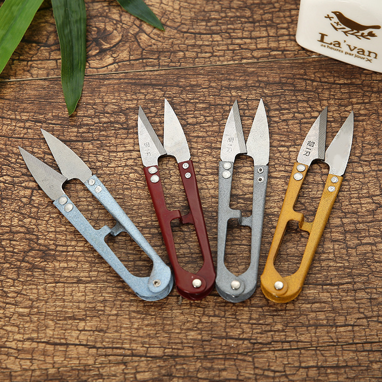 胡一刀纱剪不锈钢裁缝剪刀鱼线剪十字绣修细枝剪批发纱剪满包邮