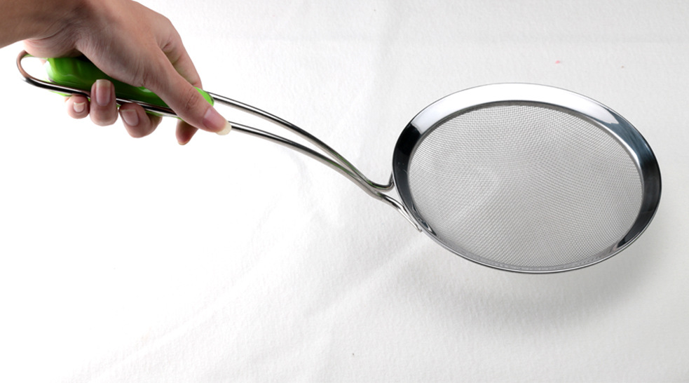 不锈钢漏勺面捞线漏捞篱宽边油格厨房烹饪漏瓢