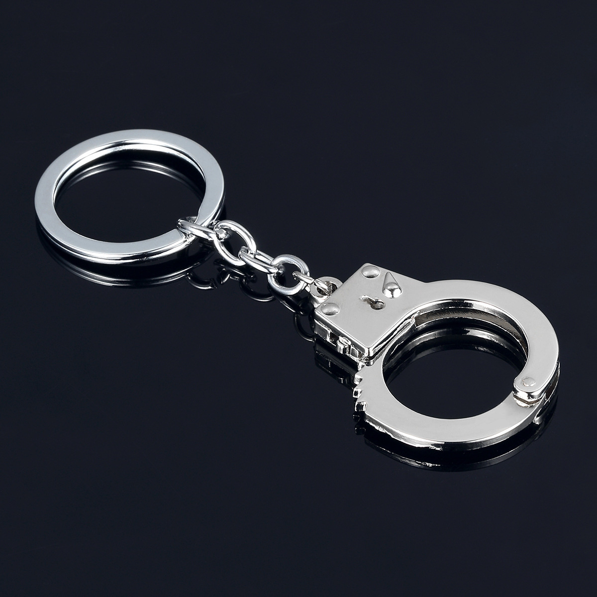 手铐钥匙扣 仿真迷你手铐情侣钥匙链 精美个性金属钥匙扣厂家直销