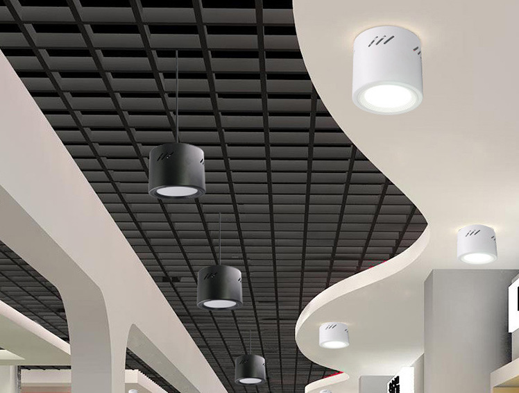 南方圆形led明装筒灯 免开孔吊线筒灯 高亮防雾led圆形明装射灯