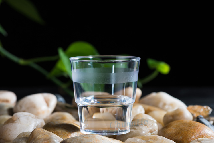 【睿鼎】一次性航空杯硬质水杯透明杯子150ml塑料杯招待杯加厚