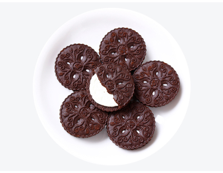 韩国进口休闲零食品批发乐天奥利奥曲奇奶油夹心饼干100g*30盒/箱