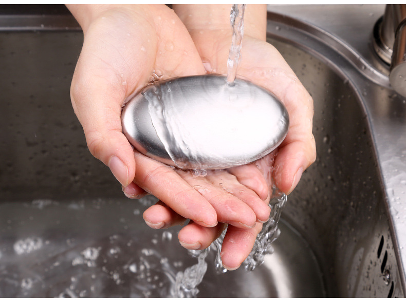 304不锈钢肥皂 去异味皂创意去鱼腥金属肥皂厨房小工具创意钢皂