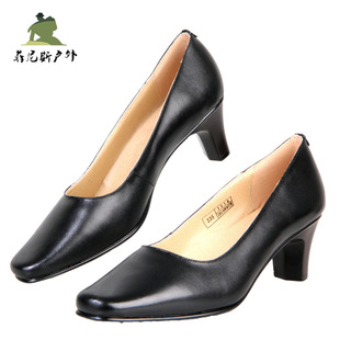 正品女夏常服皮鞋女士校尉皮鞋常服皮鞋夏季单鞋女士高跟鞋订制