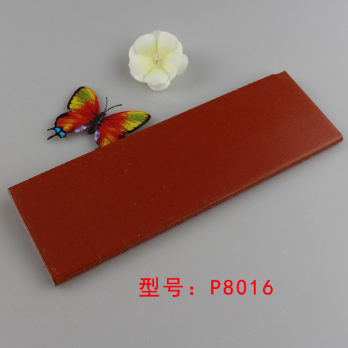 家装建材红瓷片 80×240大红色外墙瓷砖 背景