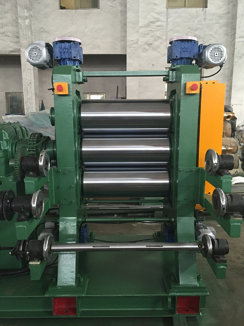 厂家批发硅胶辊筒金属压片压延机定制加工机械小型二三四辊压延机