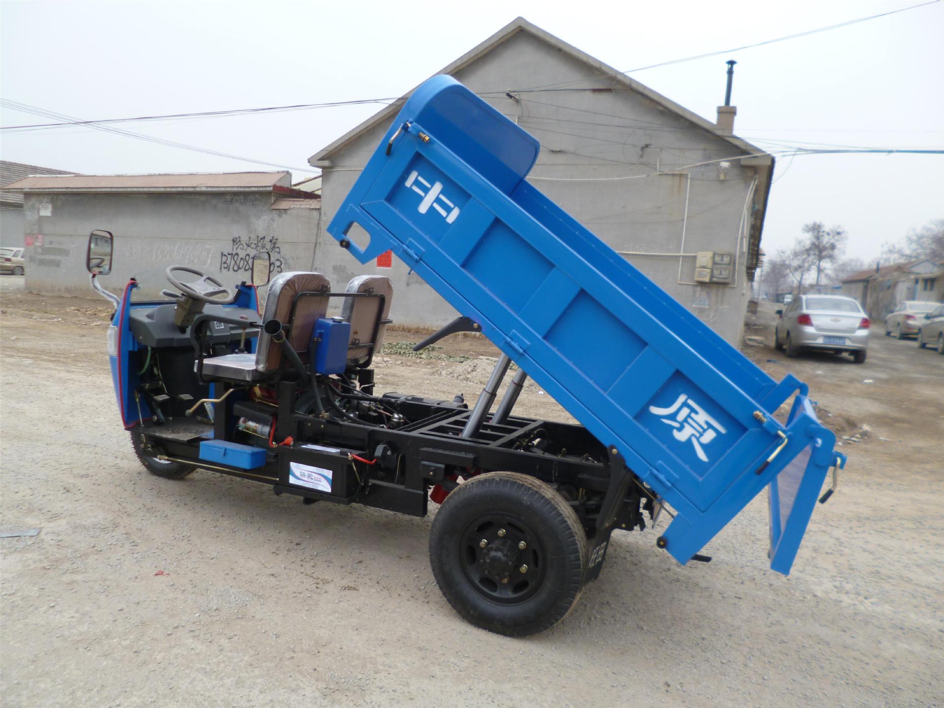 16年新款轴传动自卸三轮车,轻便灵活,载重量大,动力强爬坡力强