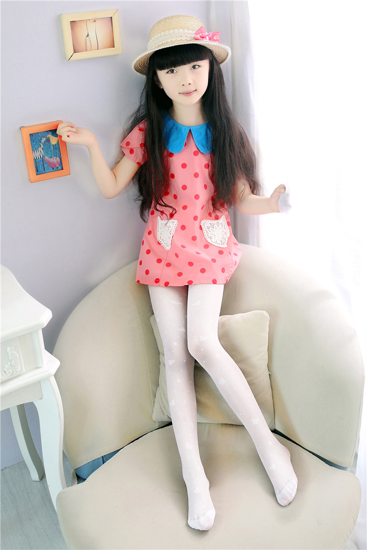 儿童舞蹈袜 女童丝袜连裤袜 儿童包芯丝打底袜子 夏季超薄连袜裤
