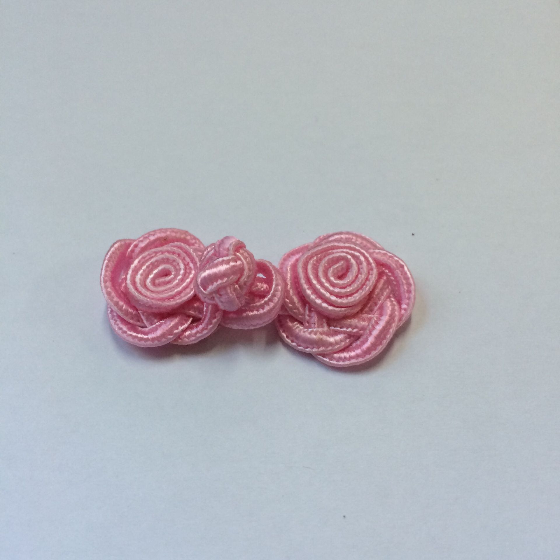 玫瑰花盘扣手工盘扣纯手工编织扣子传统中国结旗袍唐装旗袍盘