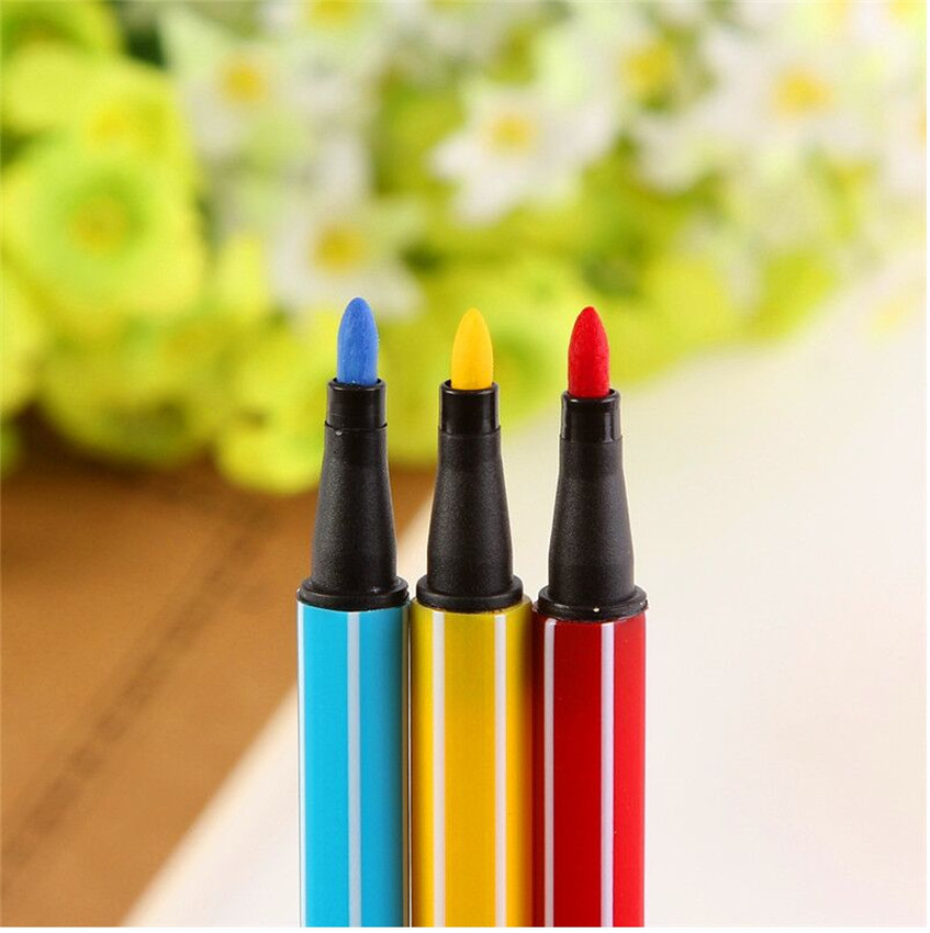 水彩笔儿童绘画笔可水洗彩笔大容量涂色笔画画笔