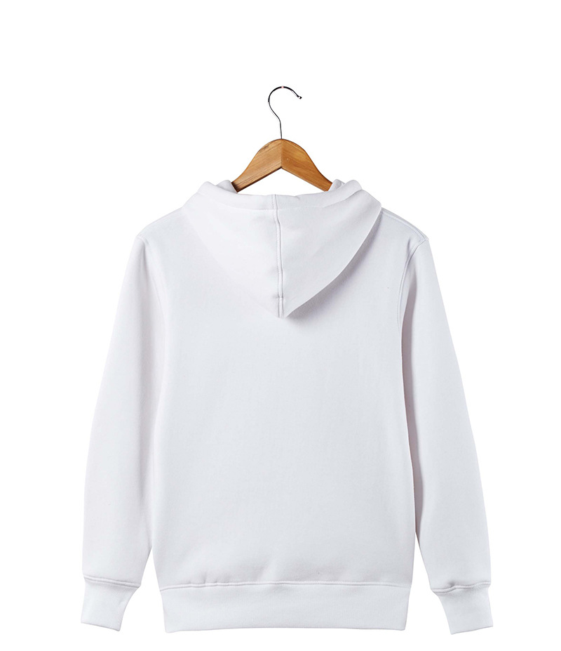 2016新 可定制纯色空白卫衣 男秋款抓绒带帽拉链款卫衣 情侣款