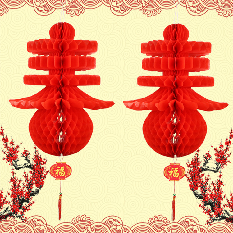 新款春字纸灯笼 手工制作花灯宫灯 婚房装饰节日庆典婚庆厂家批发