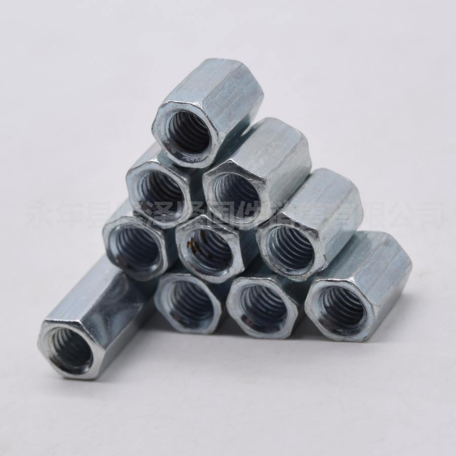 厂家直销 镀锌加厚螺母 丝杠连接帽 六角