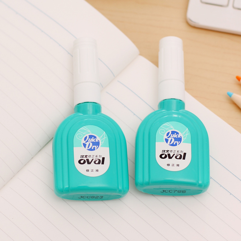 台湾欧文修正液ovalart1000修正液涂改液修改液高光白笔24g