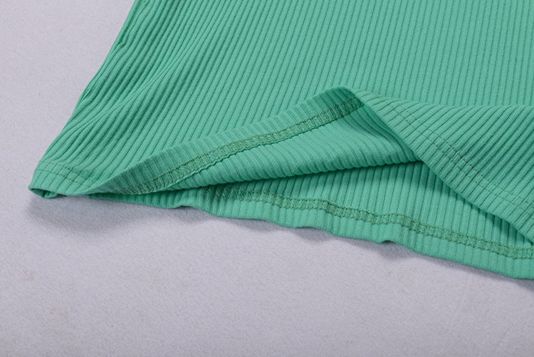 厂家直批韩版高档螺纹棉中长款背心后背交叉