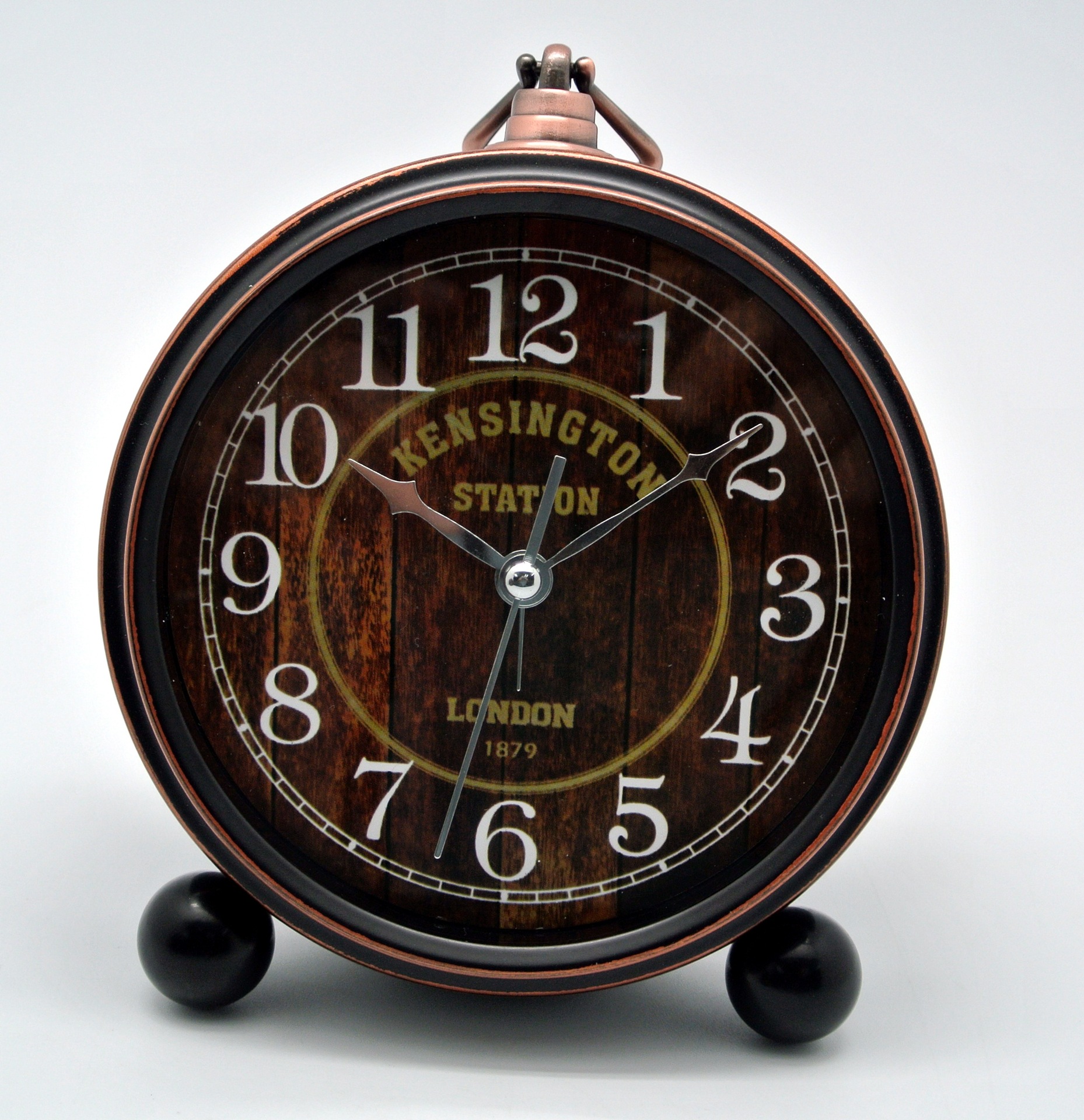 欧式时尚个性复古闹钟 创意床头时尚静音金属闹表台钟学生闹钟