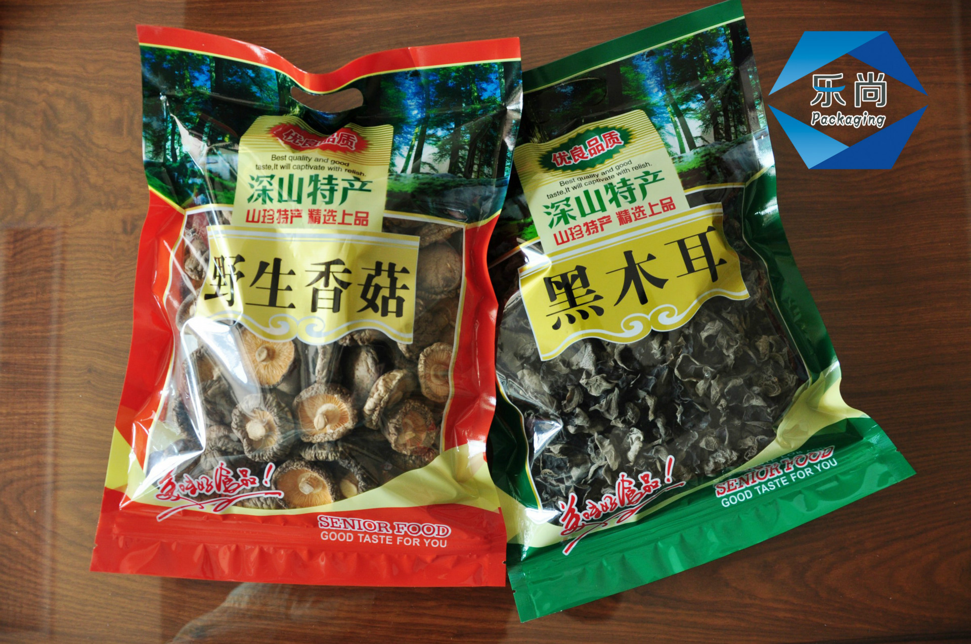乐尚厂家直销 黑木耳包装袋通用袋子干货包装袋土特产拉链自封.