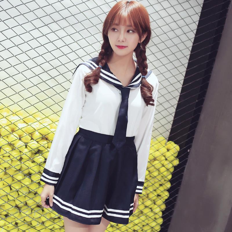 2016新日韩校服套装学生制服领带可爱女学生服水手服