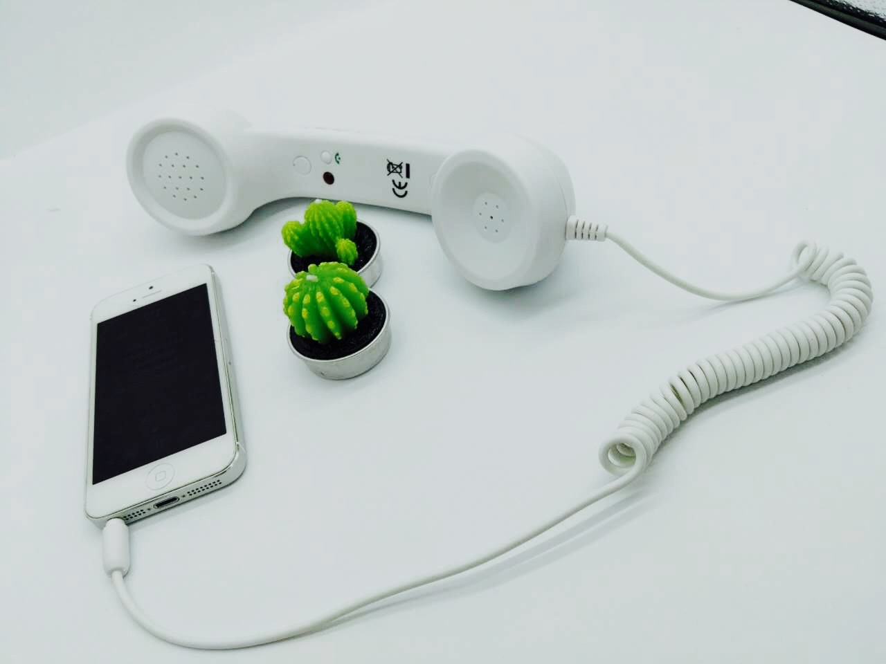 仿古耳机听筒 孕妇防辐射听筒创意耳机听筒 电话复古话筒手机听筒