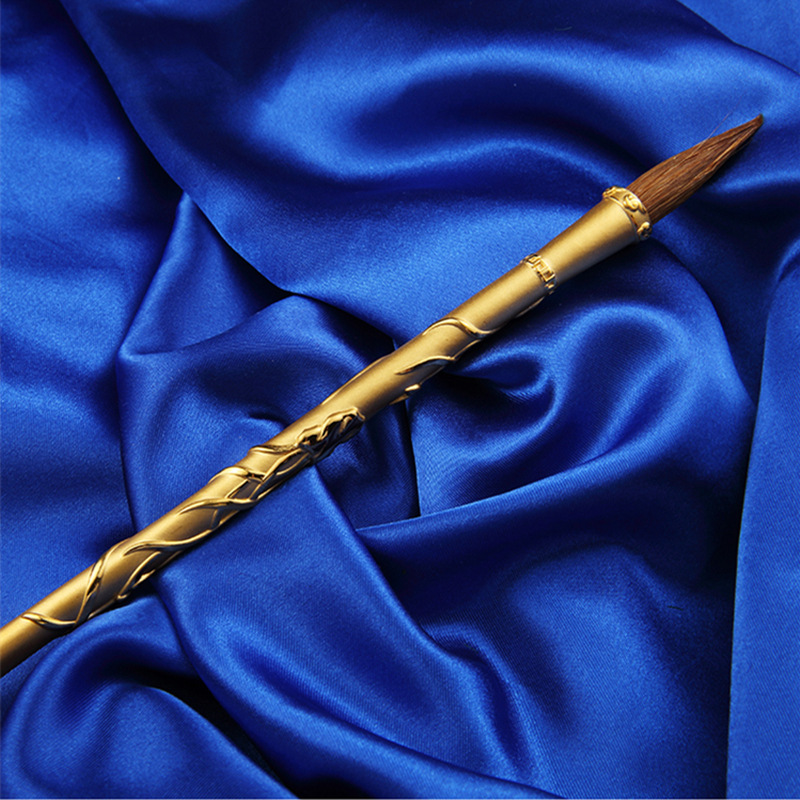 厂家定制定做黄金毛笔18k金3d硬金24k金毛笔个性定制黄金毛笔