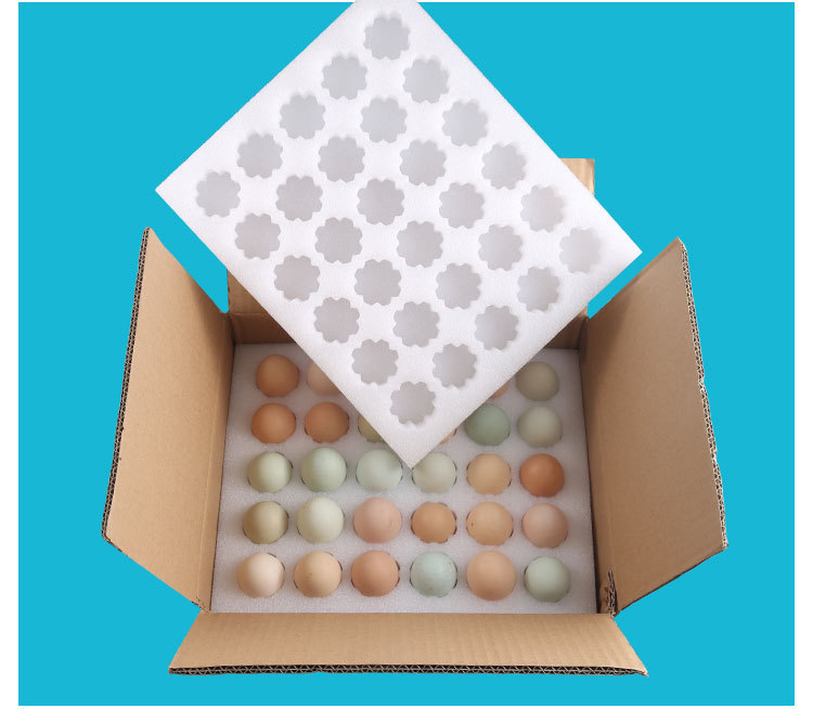 工厂直销epe珍珠棉土鸡蛋蛋托30枚装快递包装盒抗震防摔运蛋神器