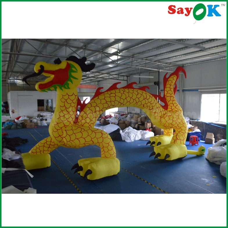 订做庆典仿真充气龙 广告充气仿真龙模型 仿真龙模型广告促销模型