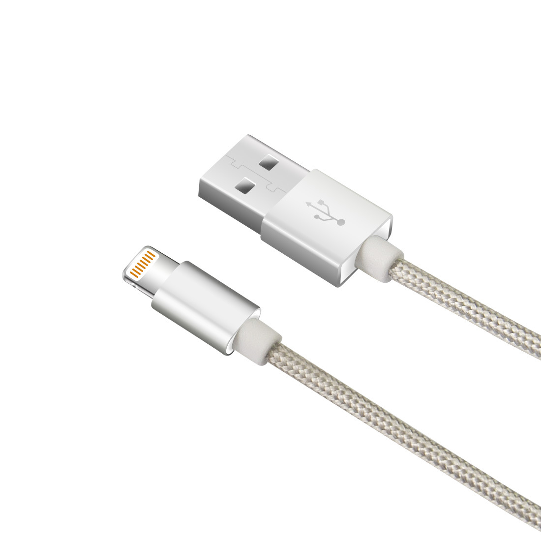 mfi认证苹果数据线 苹果六充电线1m 金属编织mfi认证苹果数据线