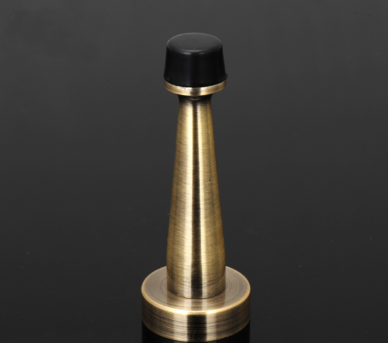 批发黑橡胶头锌合金门顶卫生间门档门阻安全防撞门碰玻璃门门吸